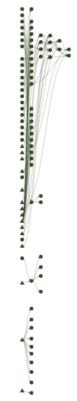 A directed graph made with the targets R package where each node is a function or object and arrows between them indicate their dependencies.